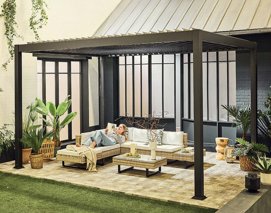 Pergola bioclimatique en aluminium 4×3 m