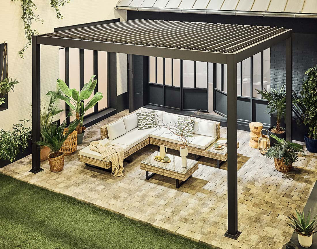 Pergola bioclimatique en aluminium 4×3 m